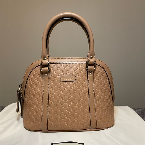 Gently used Gucci Microguccissima mini dome bag in Beige - Picture 8 of 15